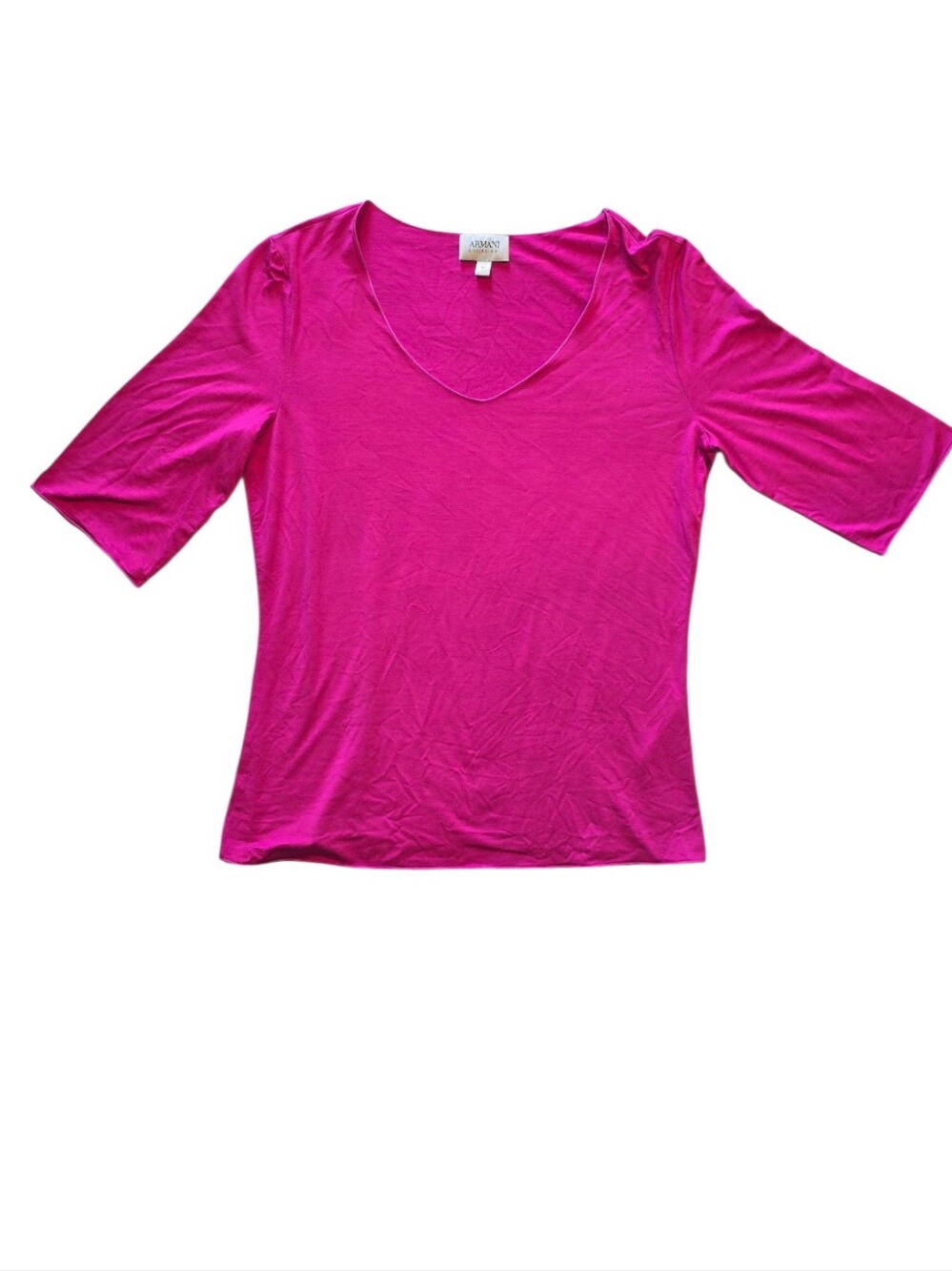 Armani Collezioni Pink Short Sleeve Top Size 10